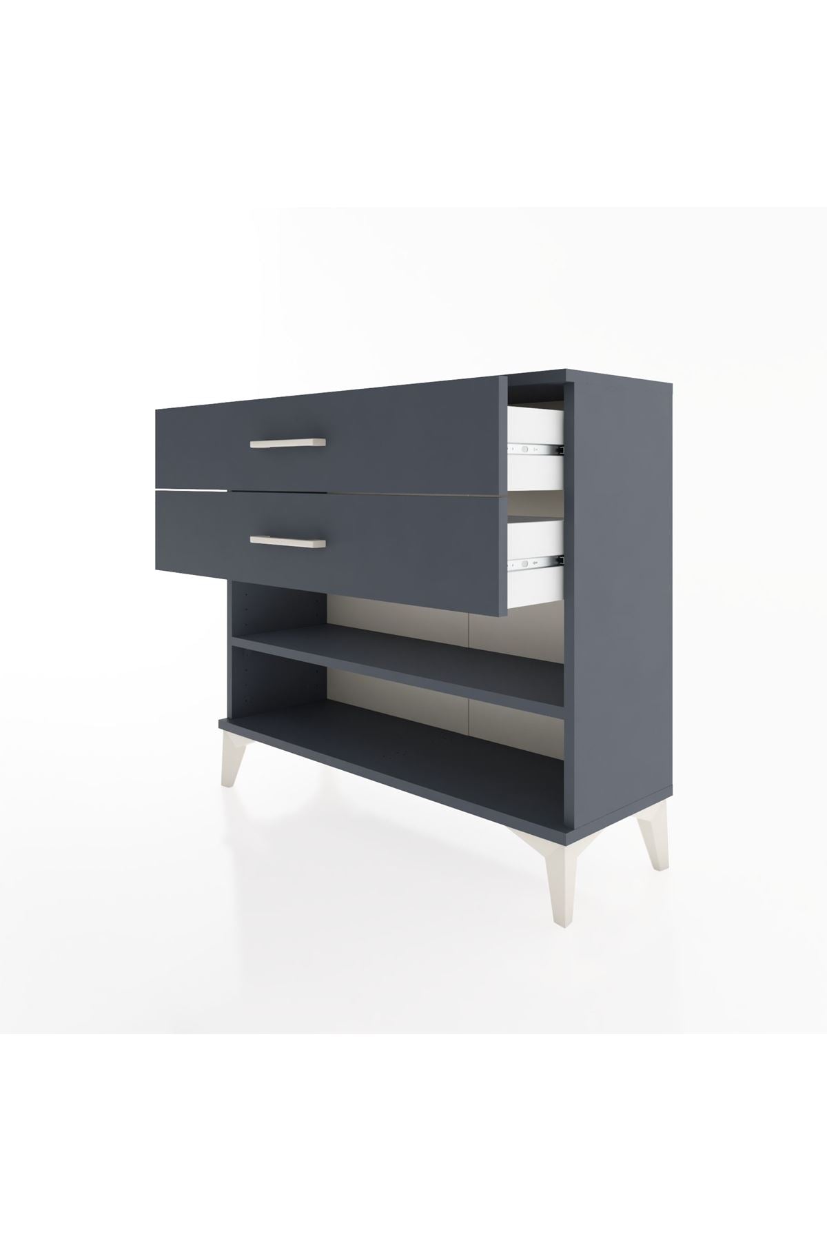 Arges Şifonyer Tek Raflı 2 Çekmeceli 88x30x80 - S03M003V5A