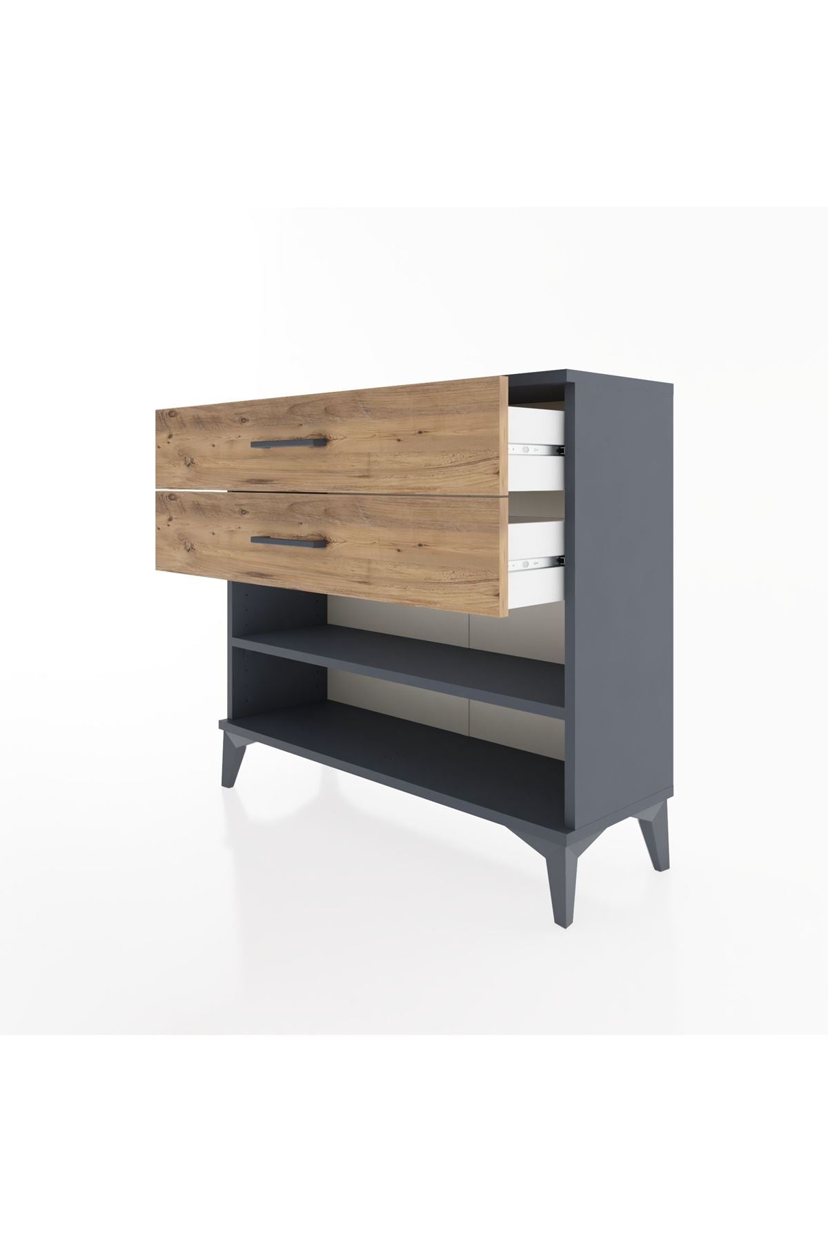 Arges Şifonyer Tek Raflı 2 Çekmeceli 88x30x80 - S03M003V6A