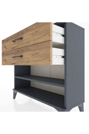 Arges Şifonyer Tek Raflı 2 Çekmeceli 88x30x80 - S03M003V6A