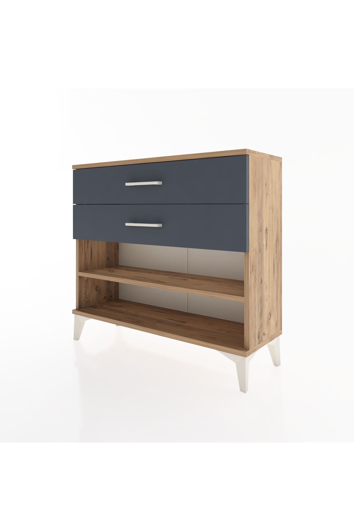 Arges Şifonyer Tek Raflı 2 Çekmeceli 88x30x80 - S03M003V8A
