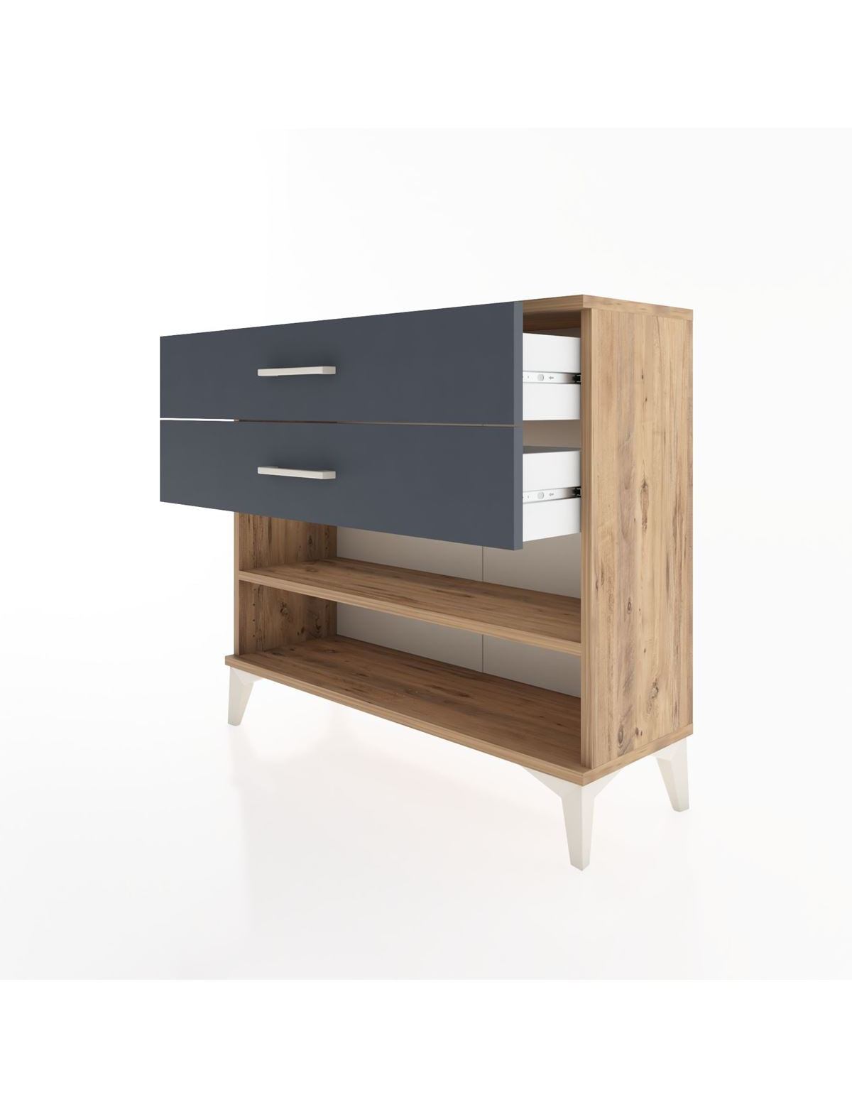 Arges Şifonyer Tek Raflı 2 Çekmeceli 88x30x80 - S03M003V8A