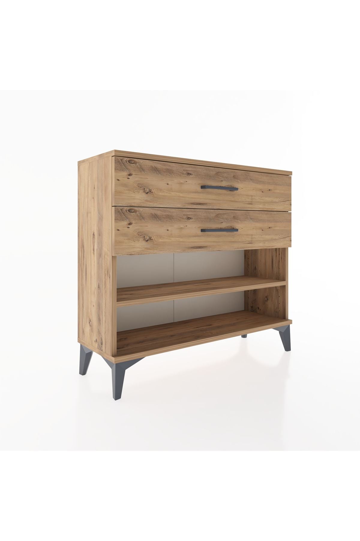 Arges Şifonyer Tek Raflı 2 Çekmeceli 88x30x80 - S03M003V9A