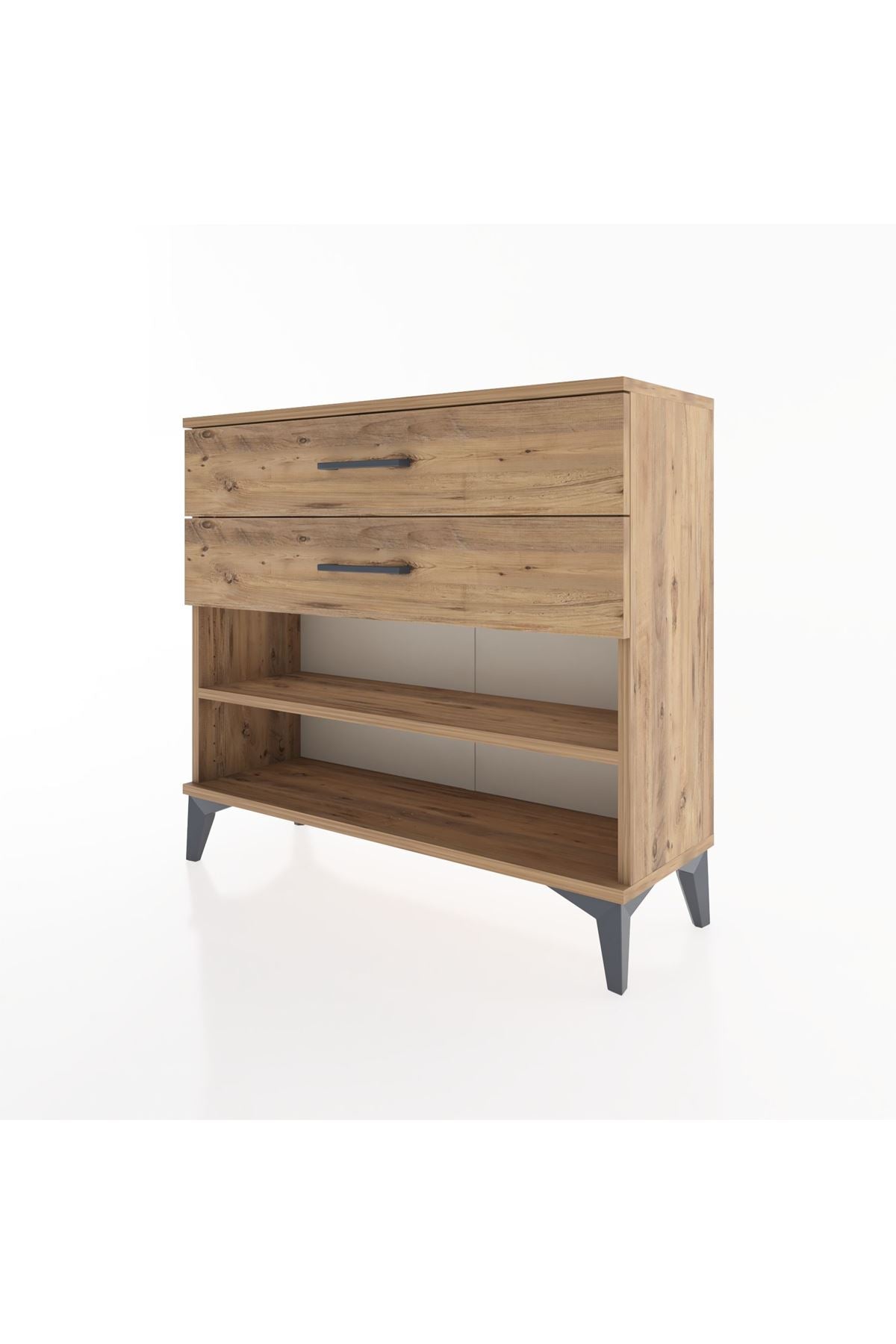 Arges Şifonyer Tek Raflı 2 Çekmeceli 88x30x80 - S03M003V9A