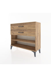 Arges Şifonyer Tek Raflı 2 Çekmeceli 88x30x80 - S03M003V9A