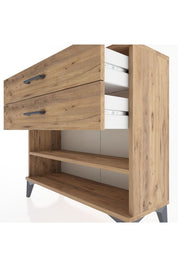 Arges Şifonyer Tek Raflı 2 Çekmeceli 88x30x80 - S03M003V9A