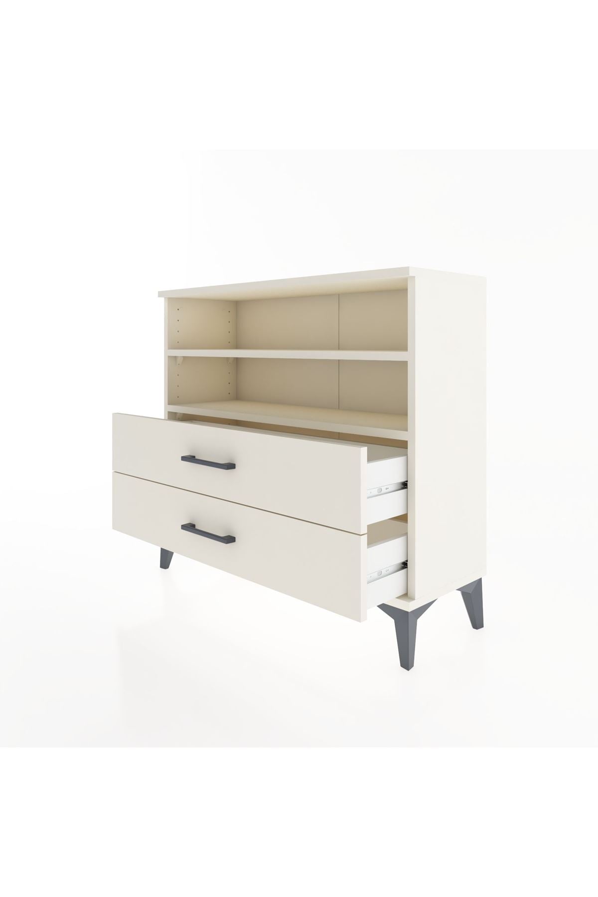 Arges Şifonyer 2 Raflı 2 Çekmeceli 88x30x80 - S03M004V1A