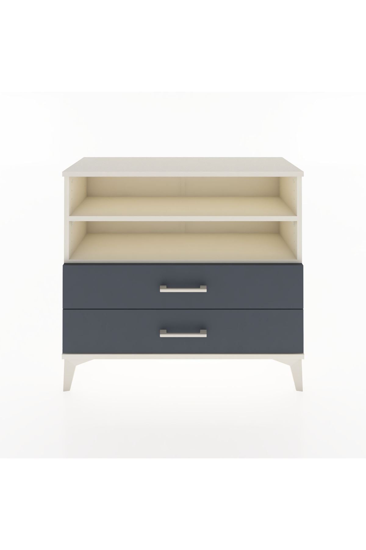Arges Şifonyer 2 Raflı 2 Çekmeceli 88x30x80 - S03M004V2A