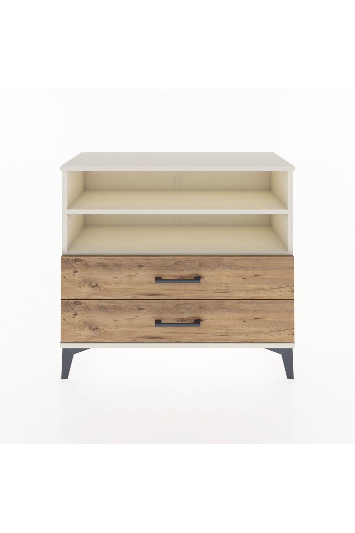 Arges Şifonyer 2 Raflı 2 Çekmeceli 88x30x80 - S03M004V3A
