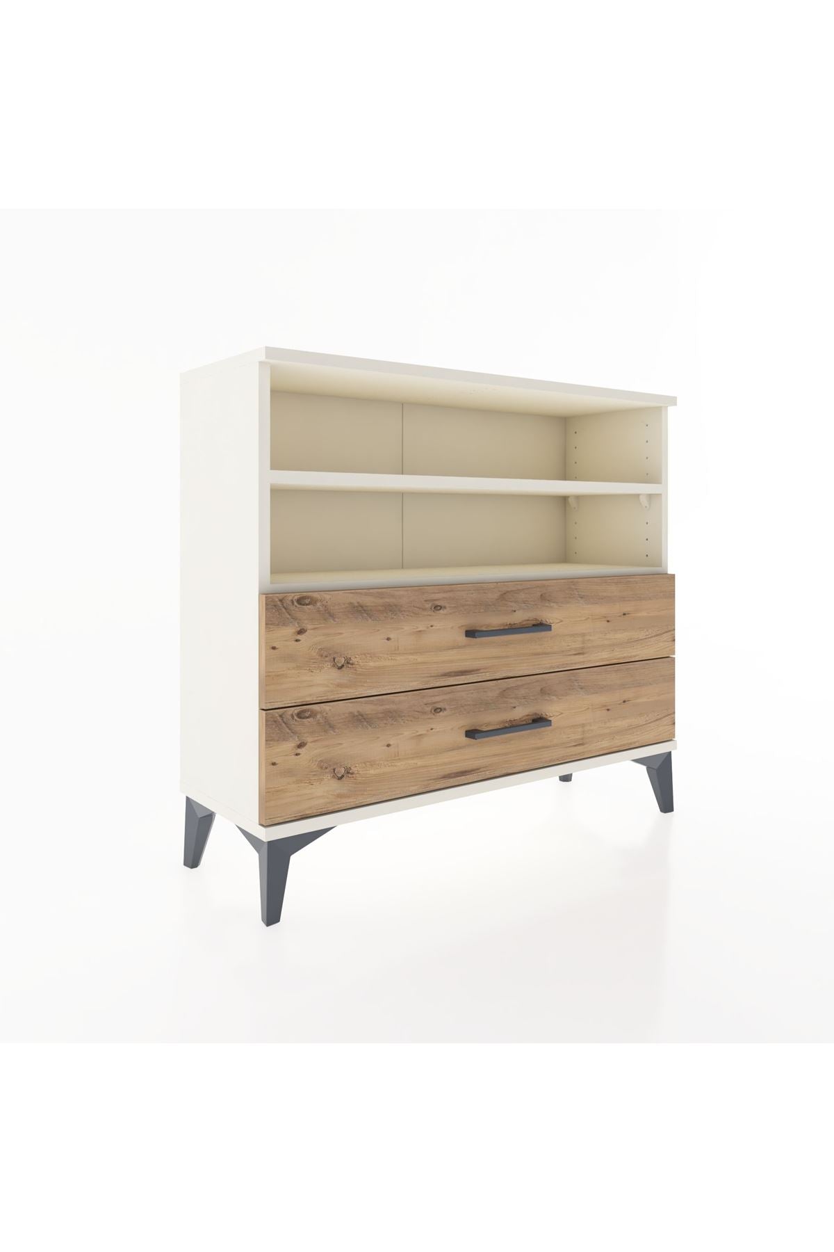 Arges Şifonyer 2 Raflı 2 Çekmeceli 88x30x80 - S03M004V3A