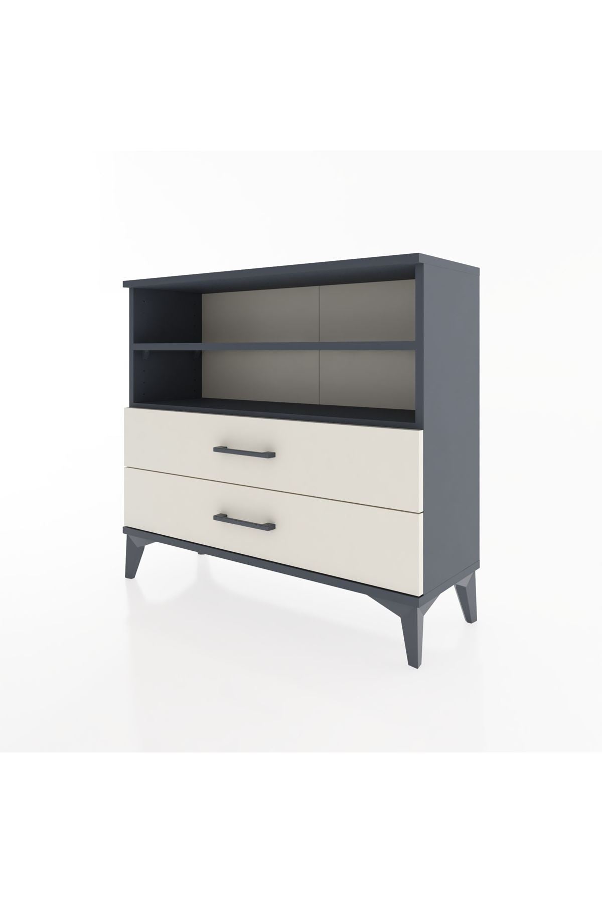 Arges Şifonyer 2 Raflı 2 Çekmeceli 88x30x80 - S03M004V4A