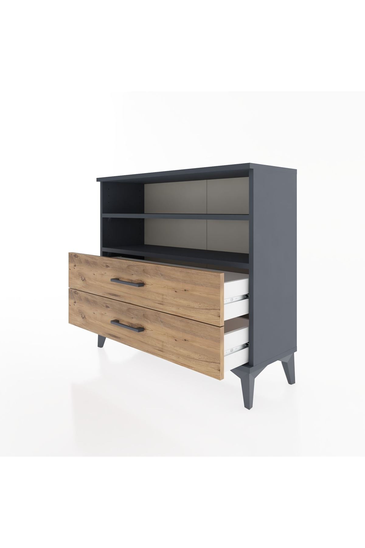 Arges Şifonyer 2 Raflı 2 Çekmeceli 88x30x80 - S03M004V6A