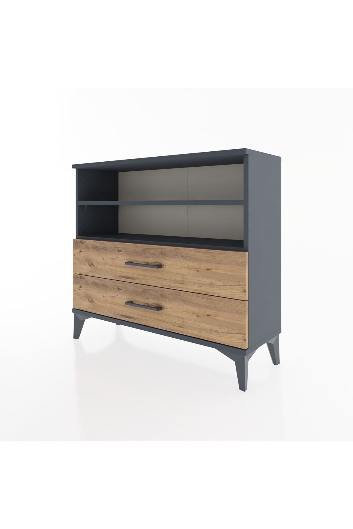 Arges Şifonyer 2 Raflı 2 Çekmeceli 88x30x80 - S03M004V6A