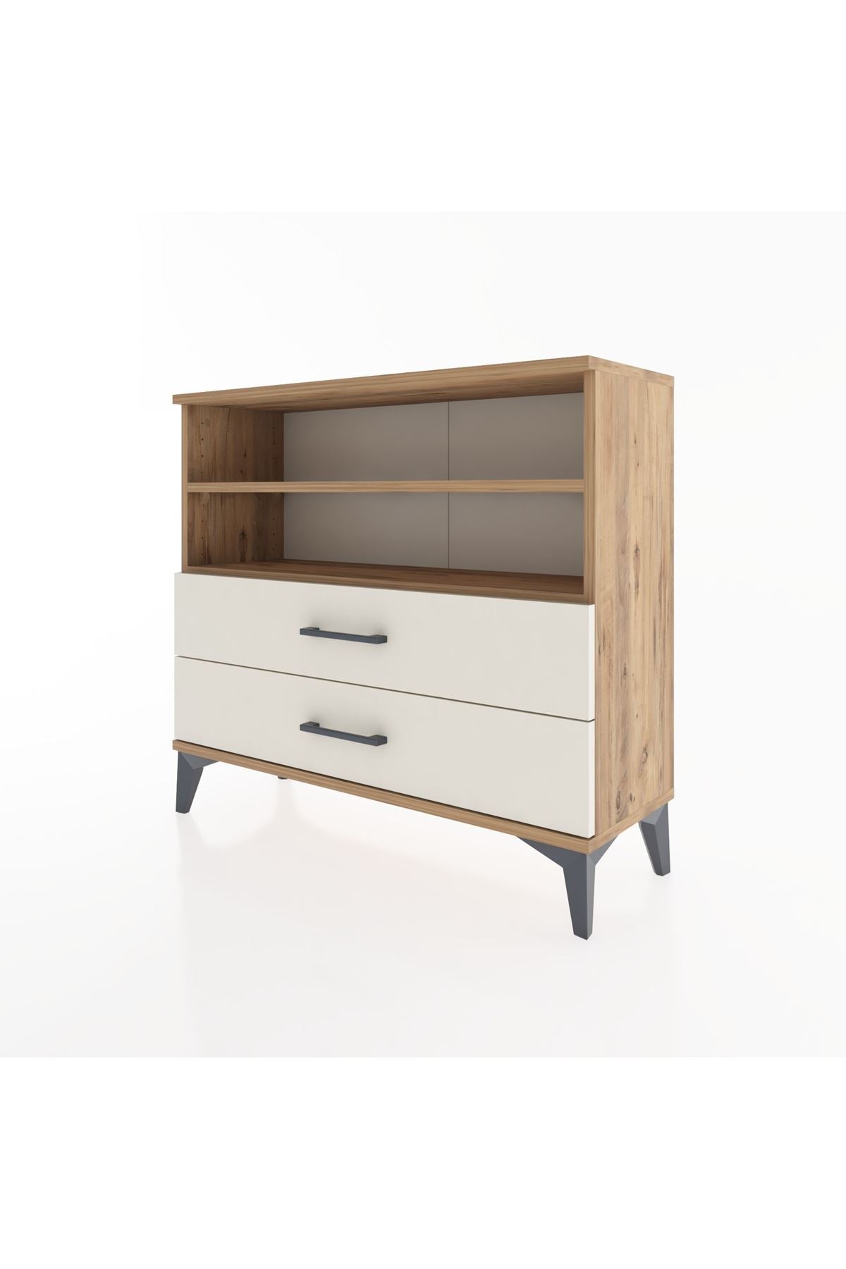 Arges Şifonyer 2 Raflı 2 Çekmeceli 88x30x80 - S03M004V7A