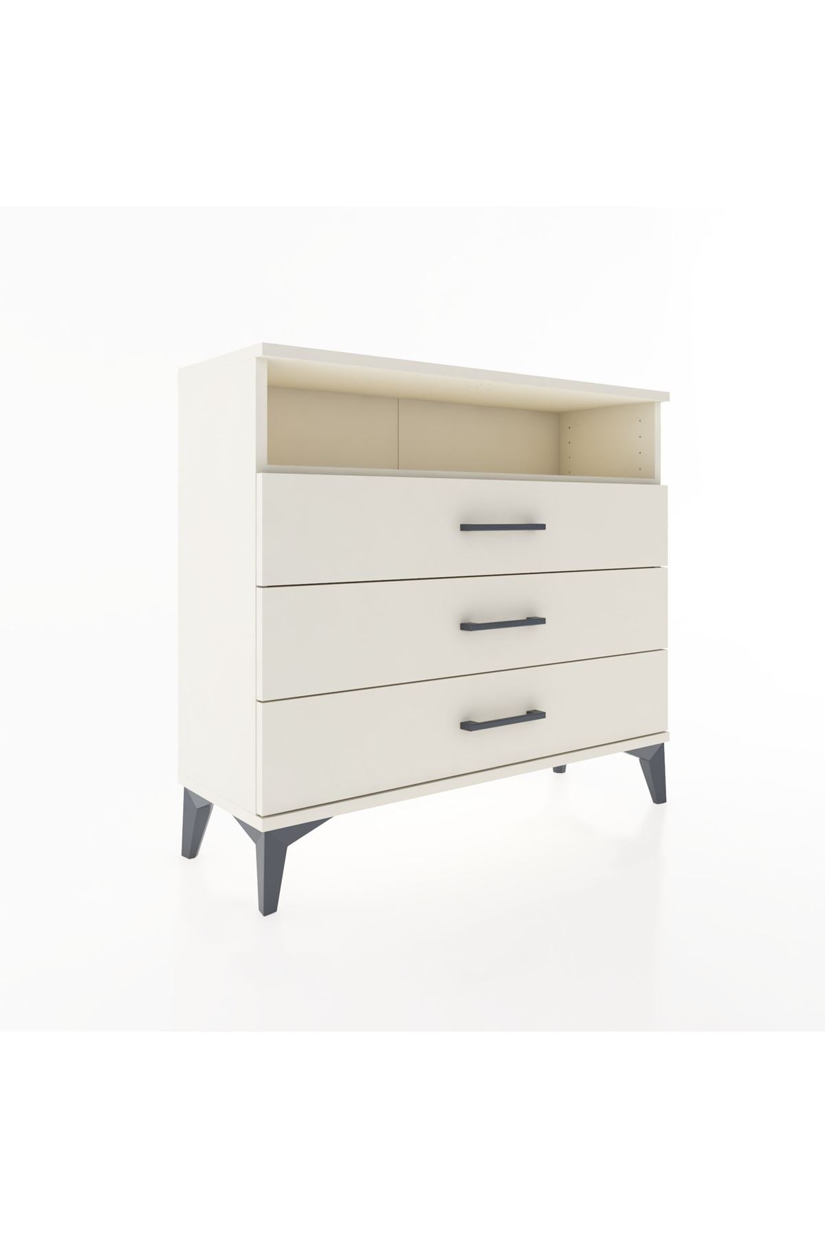 Arges Şifonyer Tek Raflı 3 Çekmeceli 88x30x80 - S03M005V1A
