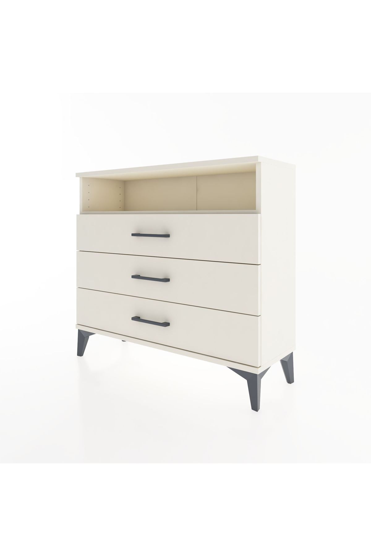 Arges Şifonyer Tek Raflı 3 Çekmeceli 88x30x80 - S03M005V1A
