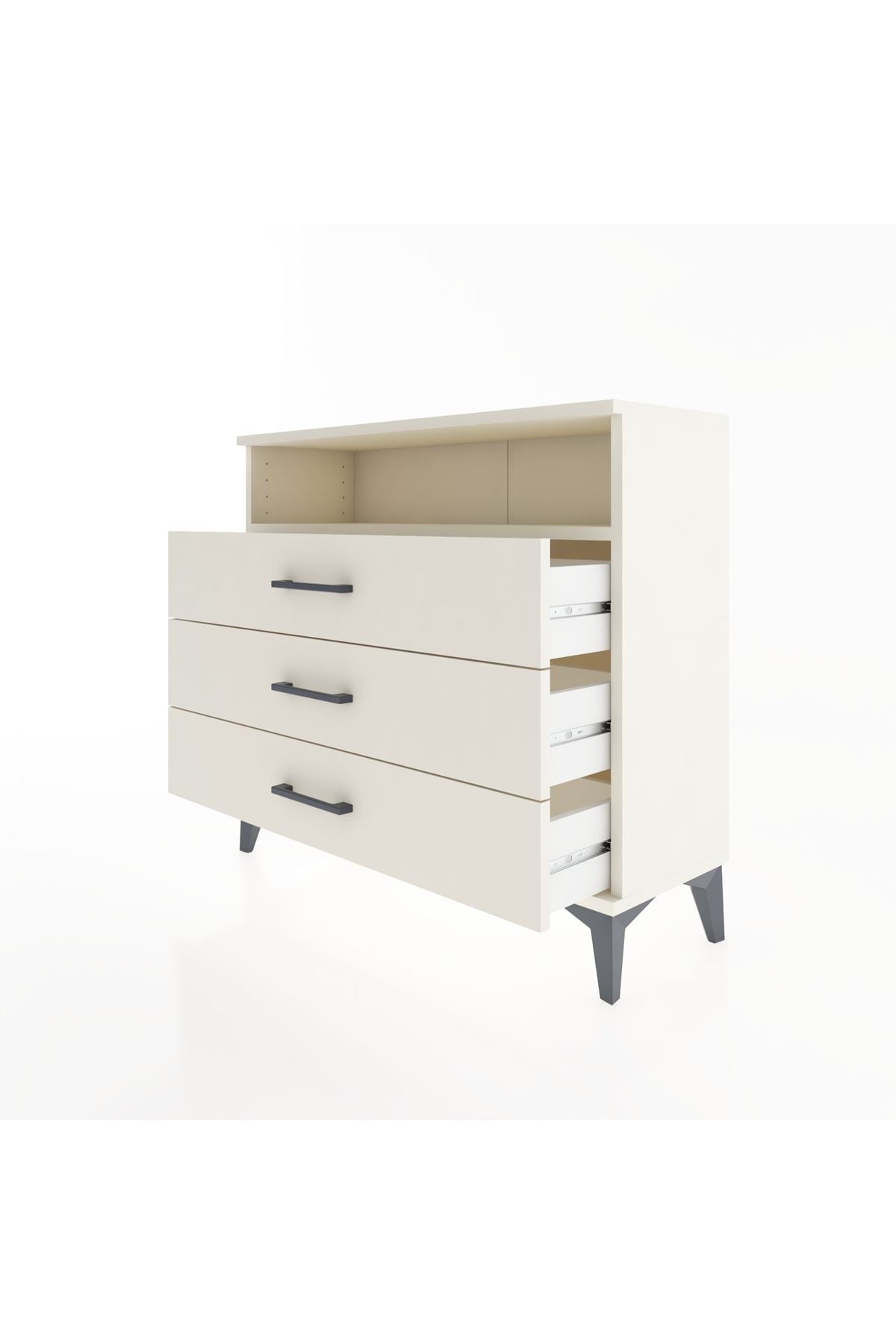 Arges Şifonyer Tek Raflı 3 Çekmeceli 88x30x80 - S03M005V1A