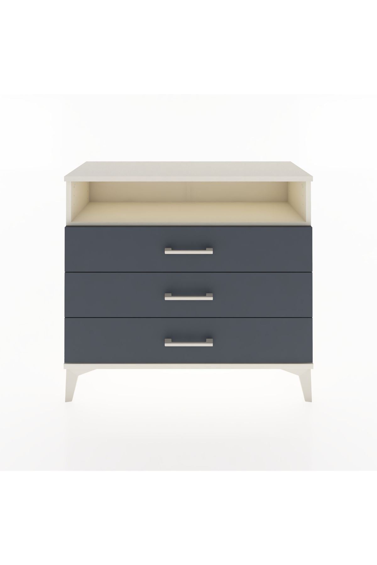 Arges Şifonyer Tek Raflı 3 Çekmeceli 88x30x80 - S03M005V2A