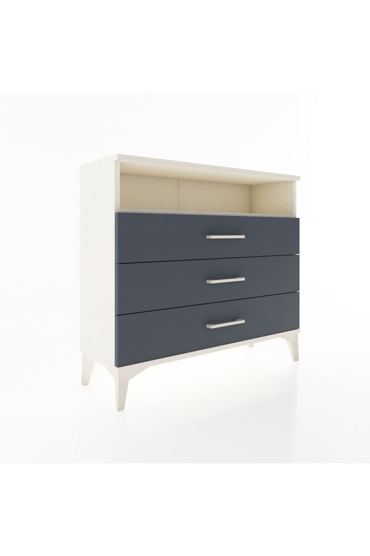 Arges Şifonyer Tek Raflı 3 Çekmeceli 88x30x80 - S03M005V2A