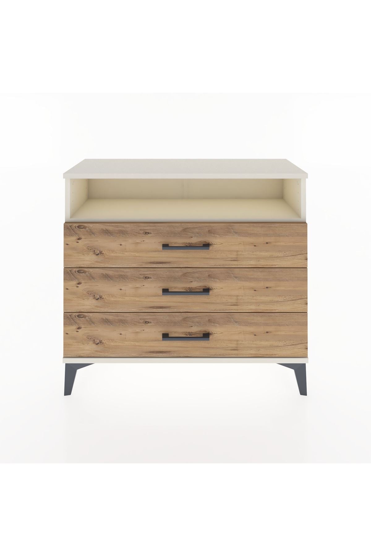 Arges Şifonyer Tek Raflı 3 Çekmeceli 88x30x80 - S03M005V3A