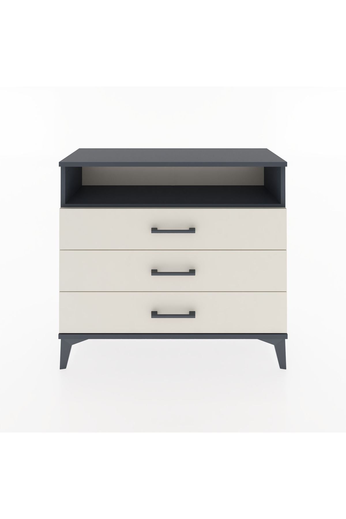 Arges Şifonyer Tek Raflı 3 Çekmeceli 88x30x80 - S03M005V4A