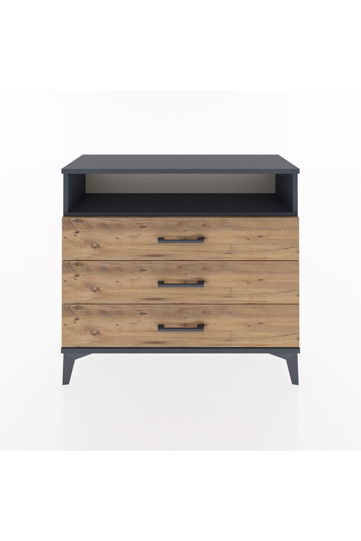 Arges Şifonyer Tek Raflı 3 Çekmeceli 88x30x80 - S03M005V6A