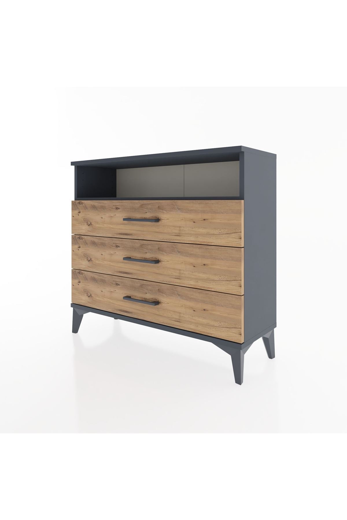 Arges Şifonyer Tek Raflı 3 Çekmeceli 88x30x80 - S03M005V6A