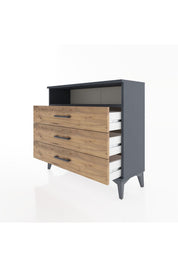 Arges Şifonyer Tek Raflı 3 Çekmeceli 88x30x80 - S03M005V6A