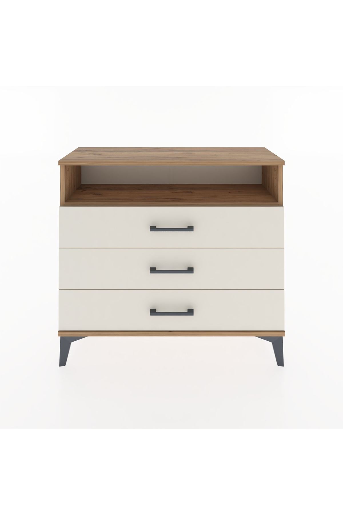 Arges Şifonyer Tek Raflı 3 Çekmeceli 88x30x80 - S03M005V7A