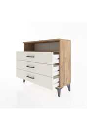 Arges Şifonyer Tek Raflı 3 Çekmeceli 88x30x80 - S03M005V7A