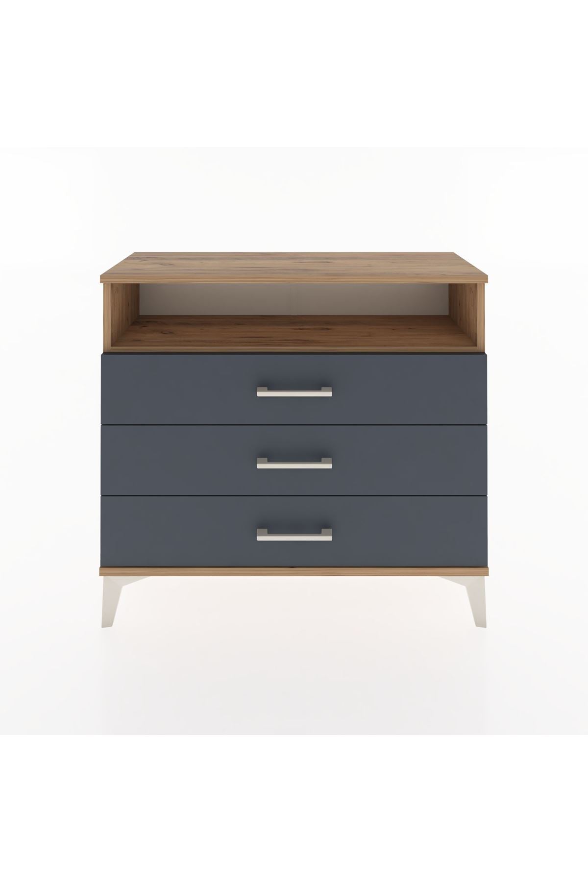 Arges Şifonyer Tek Raflı 3 Çekmeceli 88x30x80 - S03M005V8A