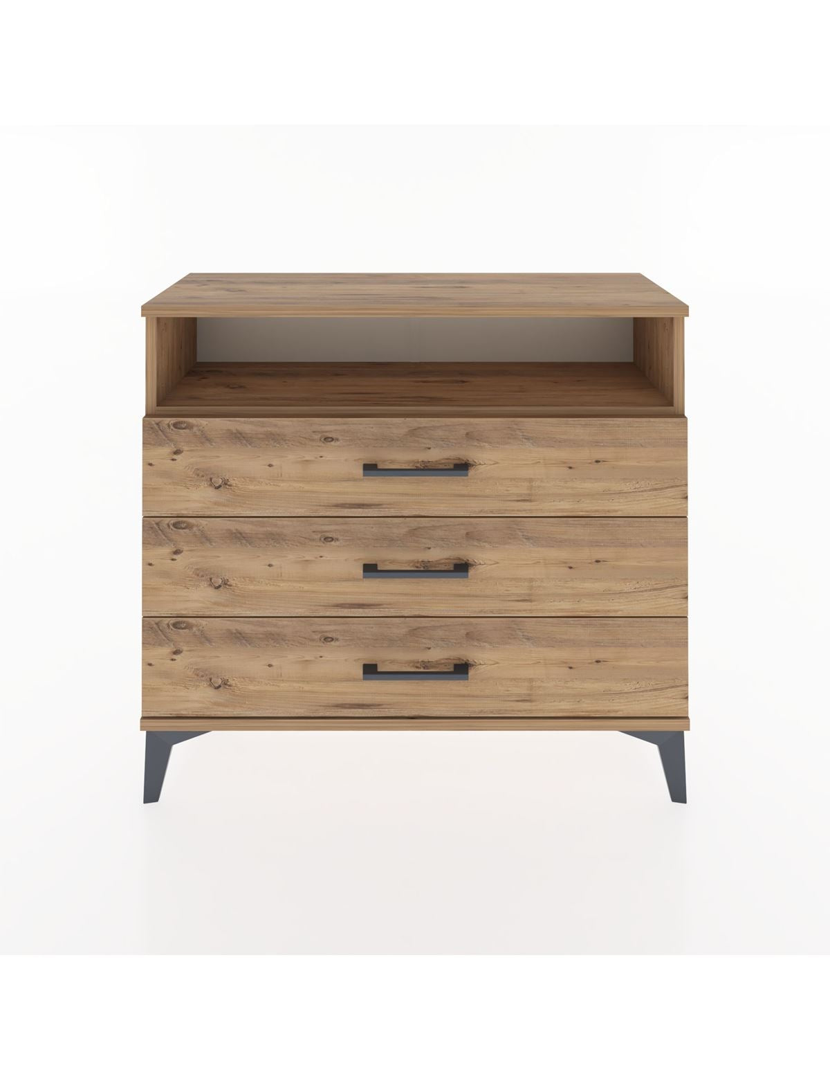 Arges Şifonyer Tek Raflı 3 Çekmeceli 88x30x80 - S03M005V9A