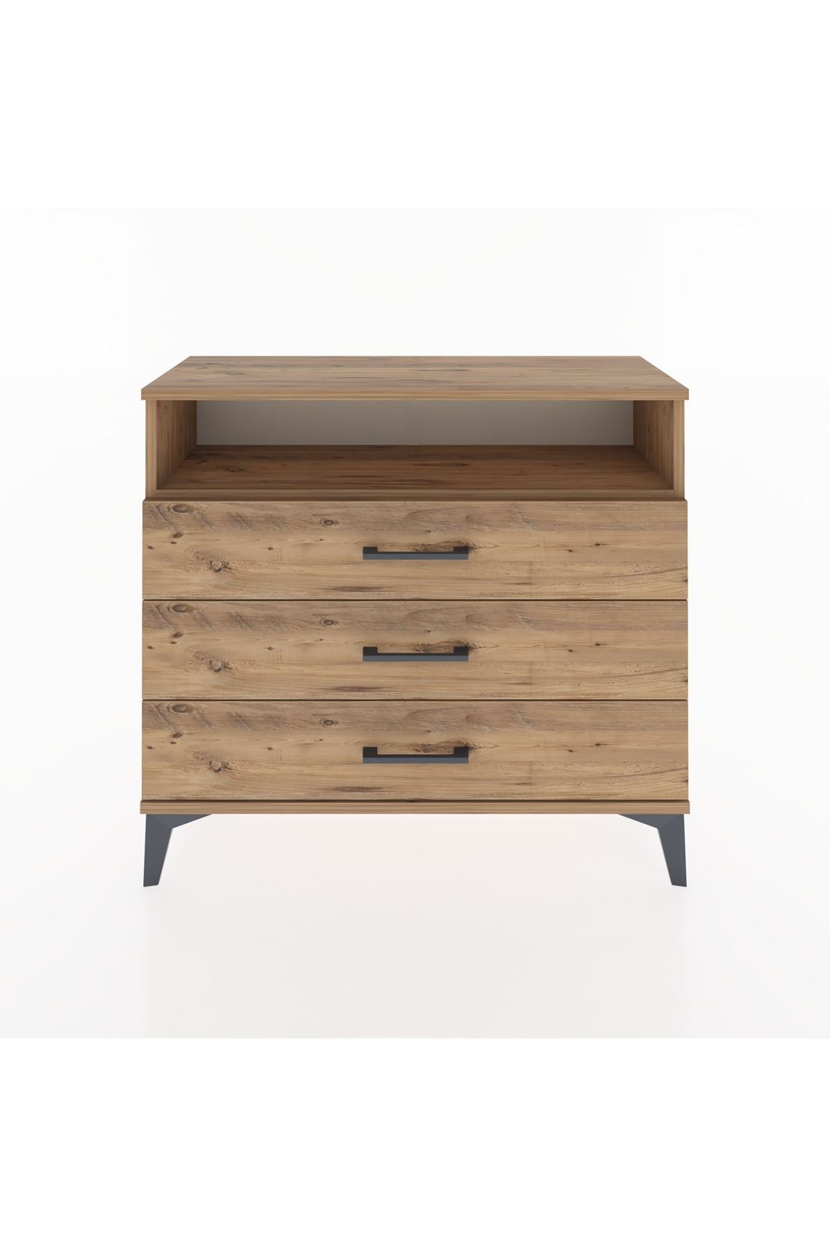 Arges Şifonyer Tek Raflı 3 Çekmeceli 88x30x80 - S03M005V9A