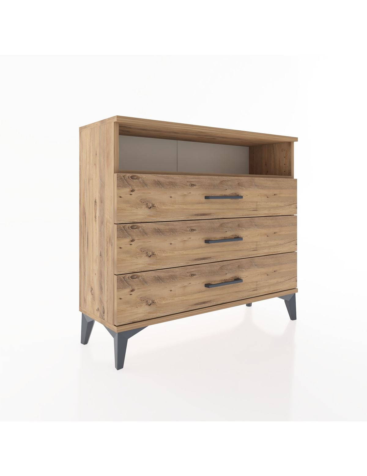 Arges Şifonyer Tek Raflı 3 Çekmeceli 88x30x80 - S03M005V9A