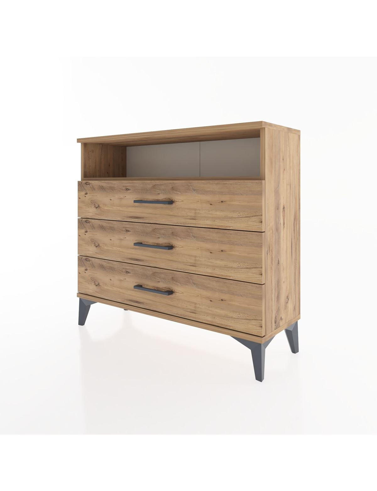 Arges Şifonyer Tek Raflı 3 Çekmeceli 88x30x80 - S03M005V9A