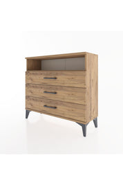 Arges Şifonyer Tek Raflı 3 Çekmeceli 88x30x80 - S03M005V9A