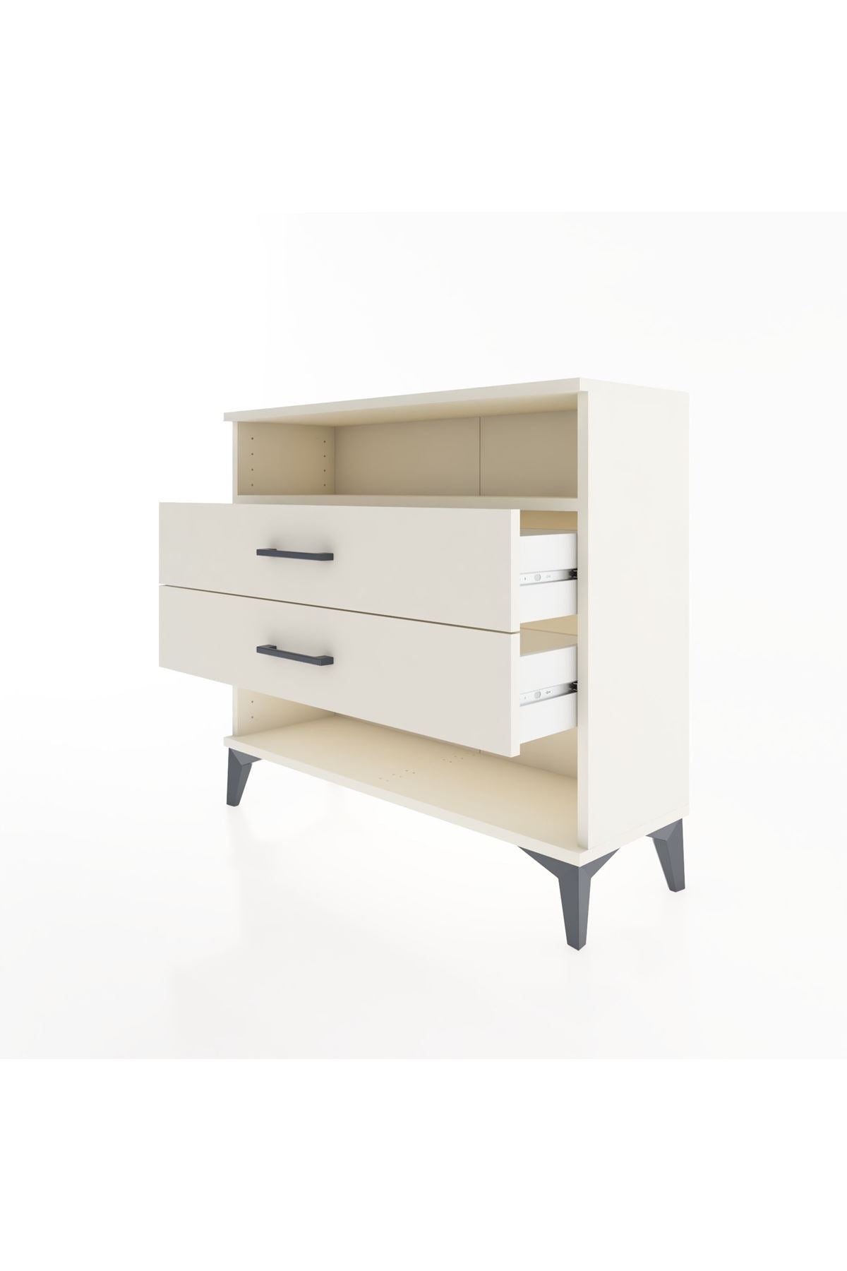 Arges Şifonyer Tek Raflı 2 Çekmeceli 88x30x80 - S03M006V1A