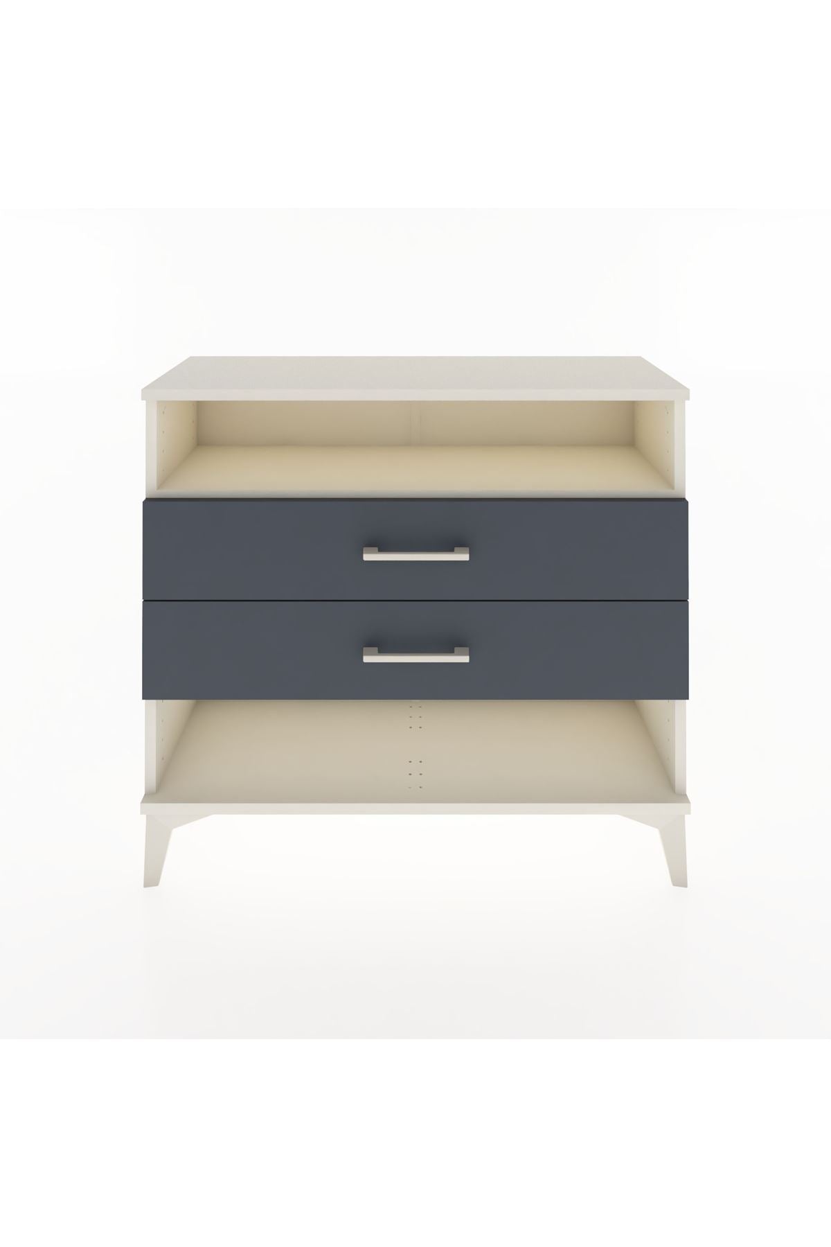 Arges Şifonyer Tek Raflı 2 Çekmeceli 88x30x80 - S03M006V2A