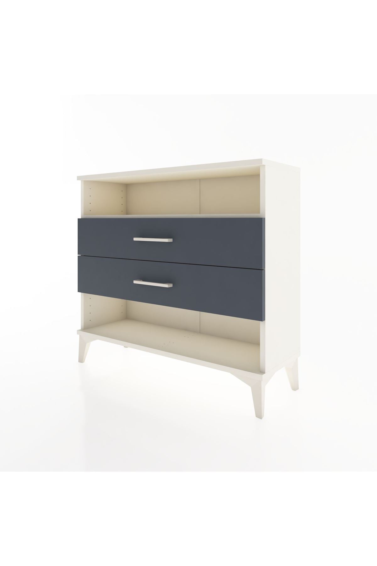 Arges Şifonyer Tek Raflı 2 Çekmeceli 88x30x80 - S03M006V2A