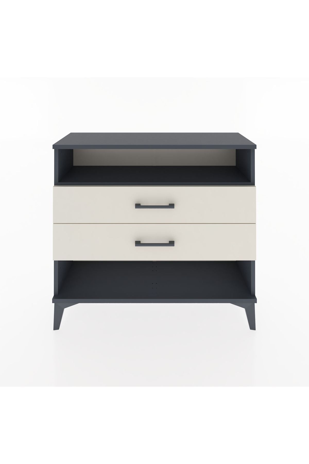 Arges Şifonyer Tek Raflı 2 Çekmeceli 88x30x80 - S03M006V4A
