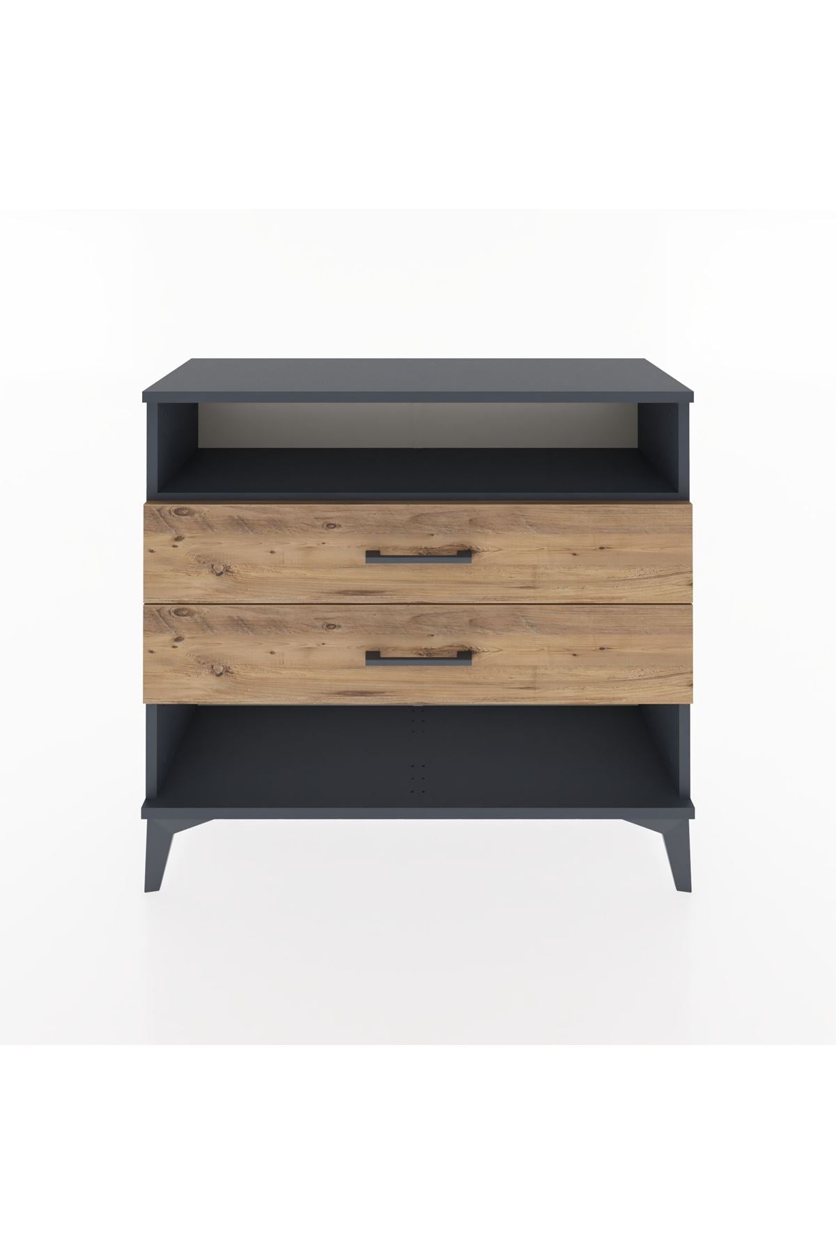 Arges Şifonyer Tek Raflı 2 Çekmeceli 88x30x80 - S03M006V6A