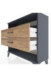 Arges Şifonyer Tek Raflı 2 Çekmeceli 88x30x80 - S03M006V6A