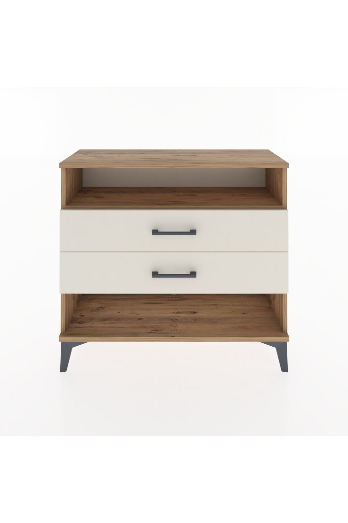 Arges Şifonyer Tek Raflı 2 Çekmeceli 88x30x80 - S03M006V7A