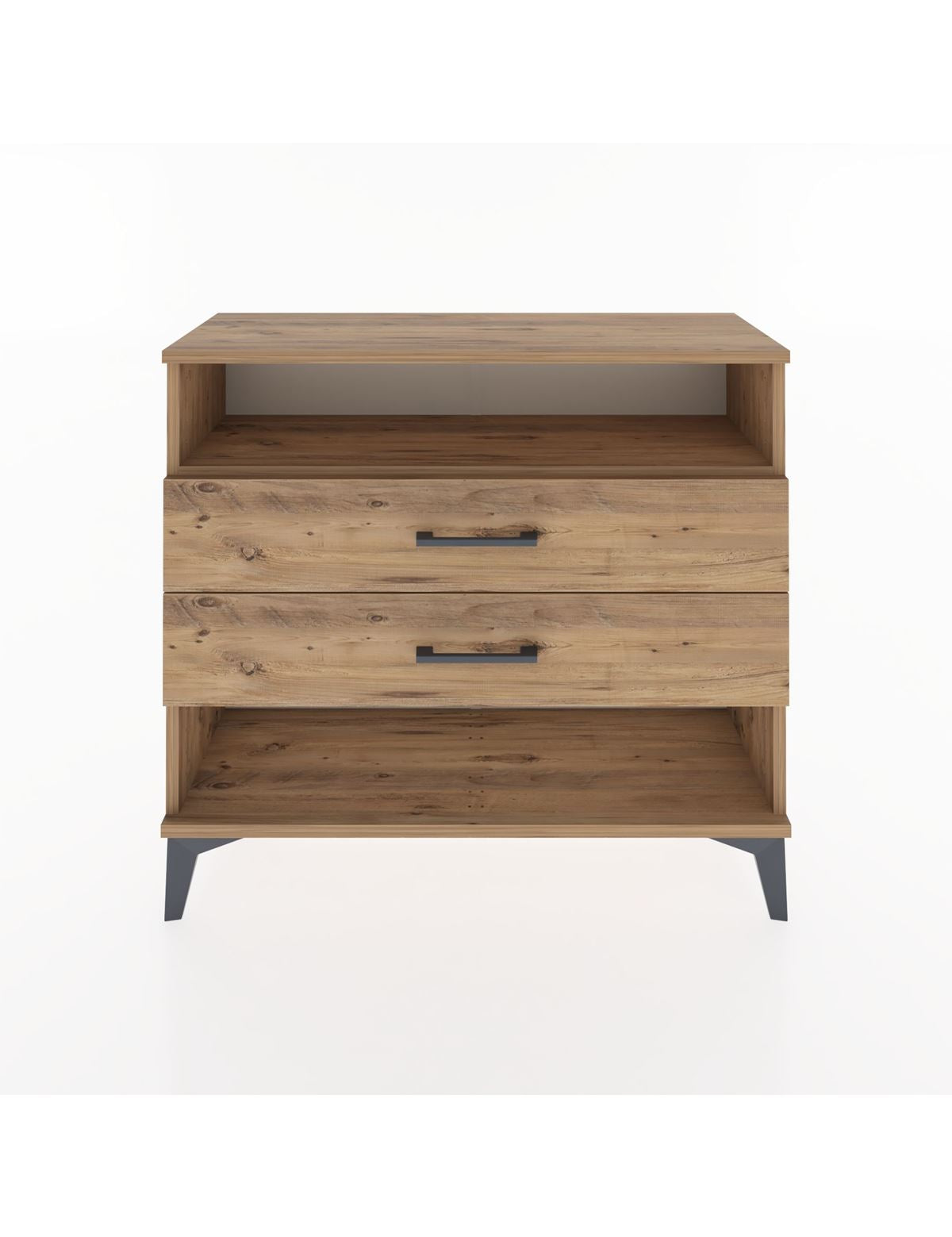 Arges Şifonyer Tek Raflı 2 Çekmeceli 88x30x80 - S03M006V9A