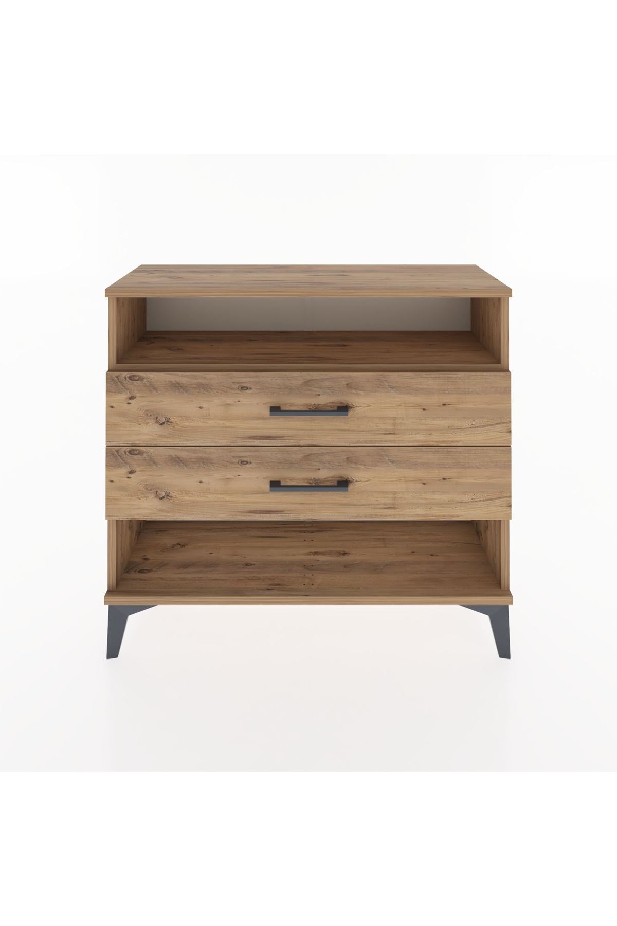 Arges Şifonyer Tek Raflı 2 Çekmeceli 88x30x80 - S03M006V9A