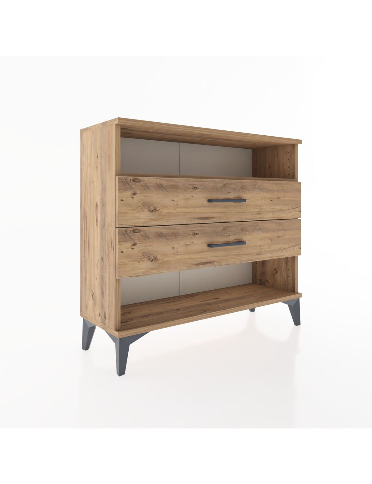 Arges Şifonyer Tek Raflı 2 Çekmeceli 88x30x80 - S03M006V9A