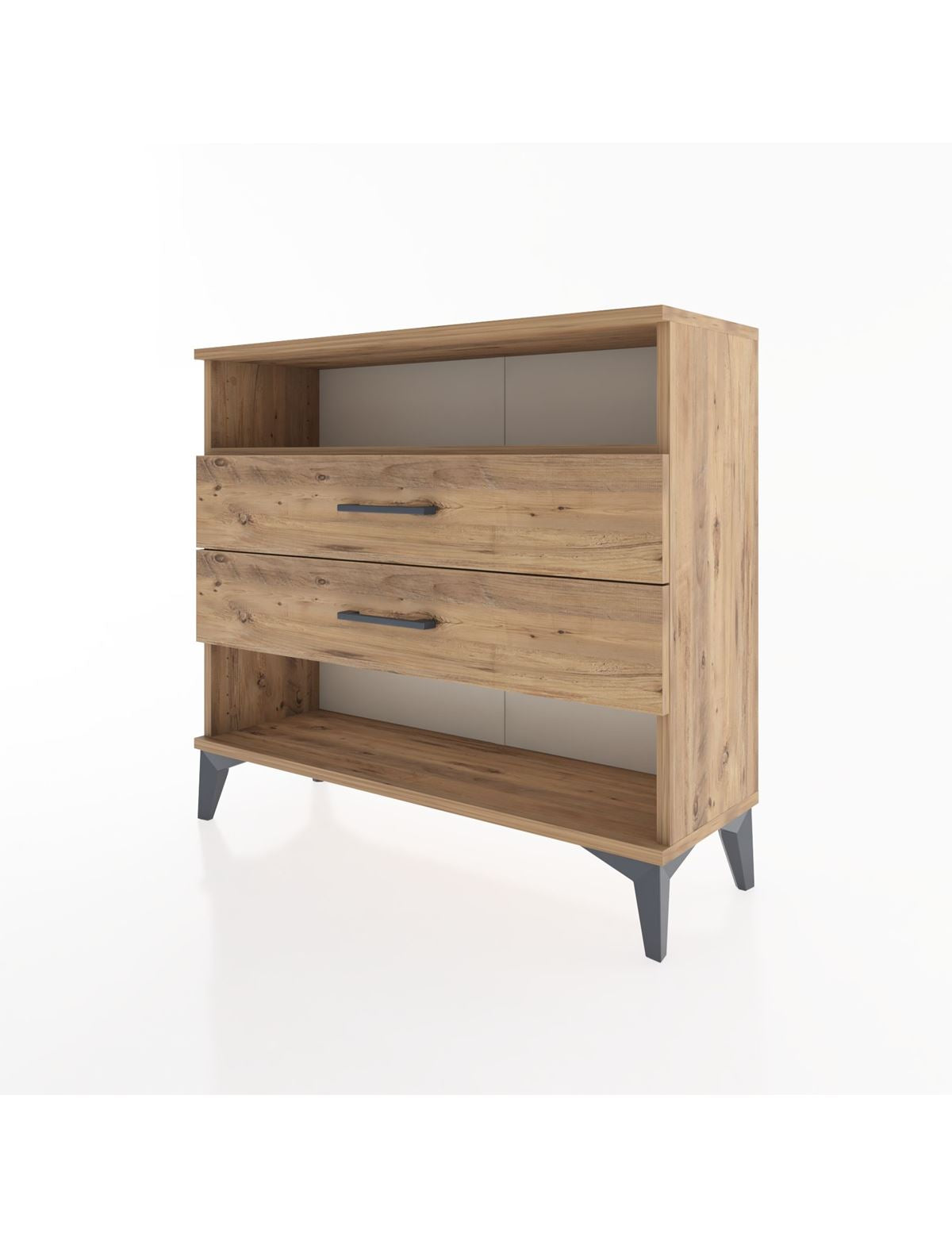Arges Şifonyer Tek Raflı 2 Çekmeceli 88x30x80 - S03M006V9A
