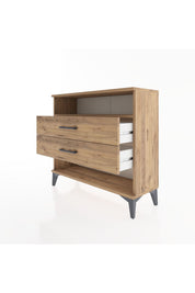 Arges Şifonyer Tek Raflı 2 Çekmeceli 88x30x80 - S03M006V9A