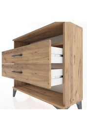 Arges Şifonyer Tek Raflı 2 Çekmeceli 88x30x80 - S03M006V9A