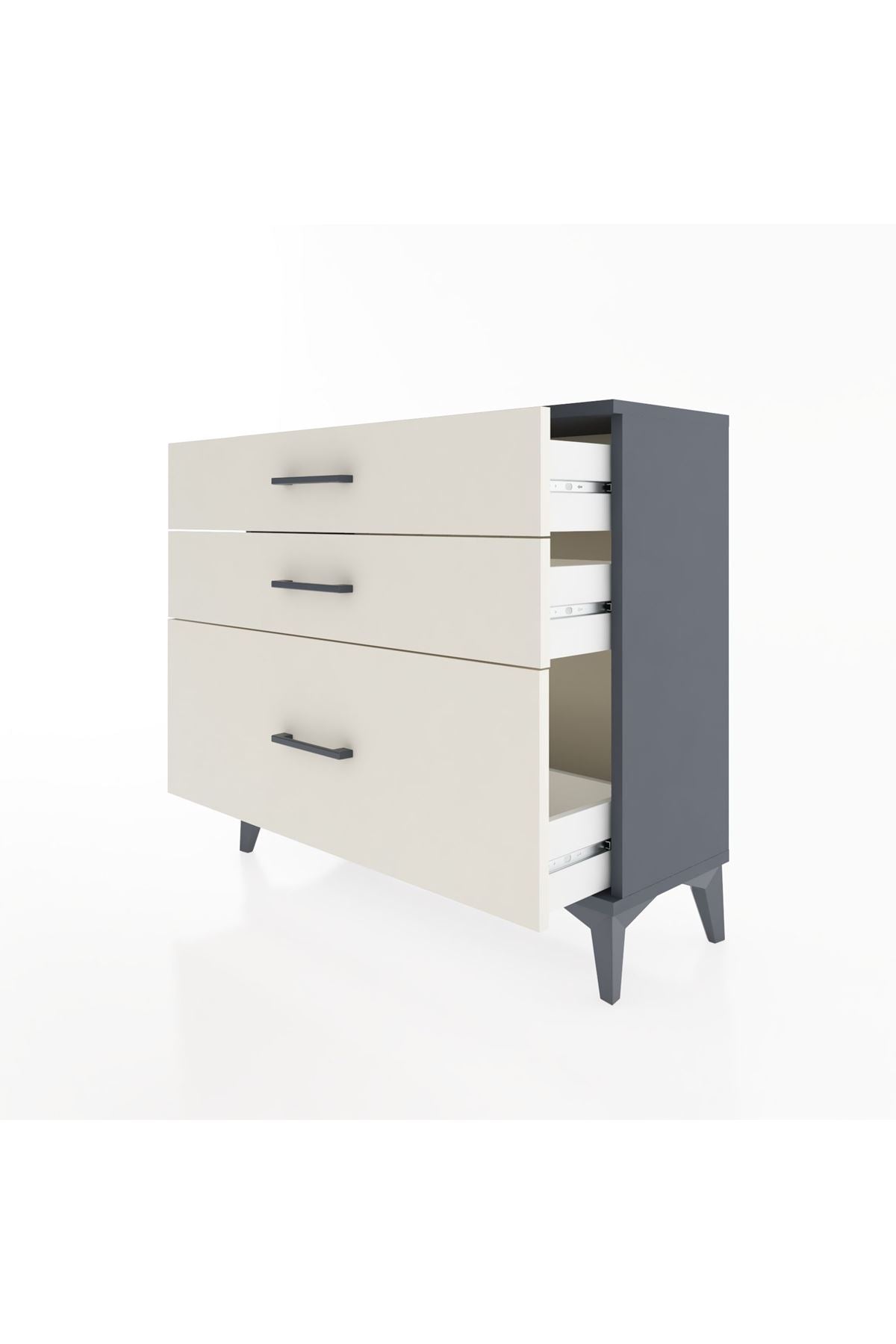 Arges Şifonyer 3 Çekmeceli 88x30x80 - S03M007V4A