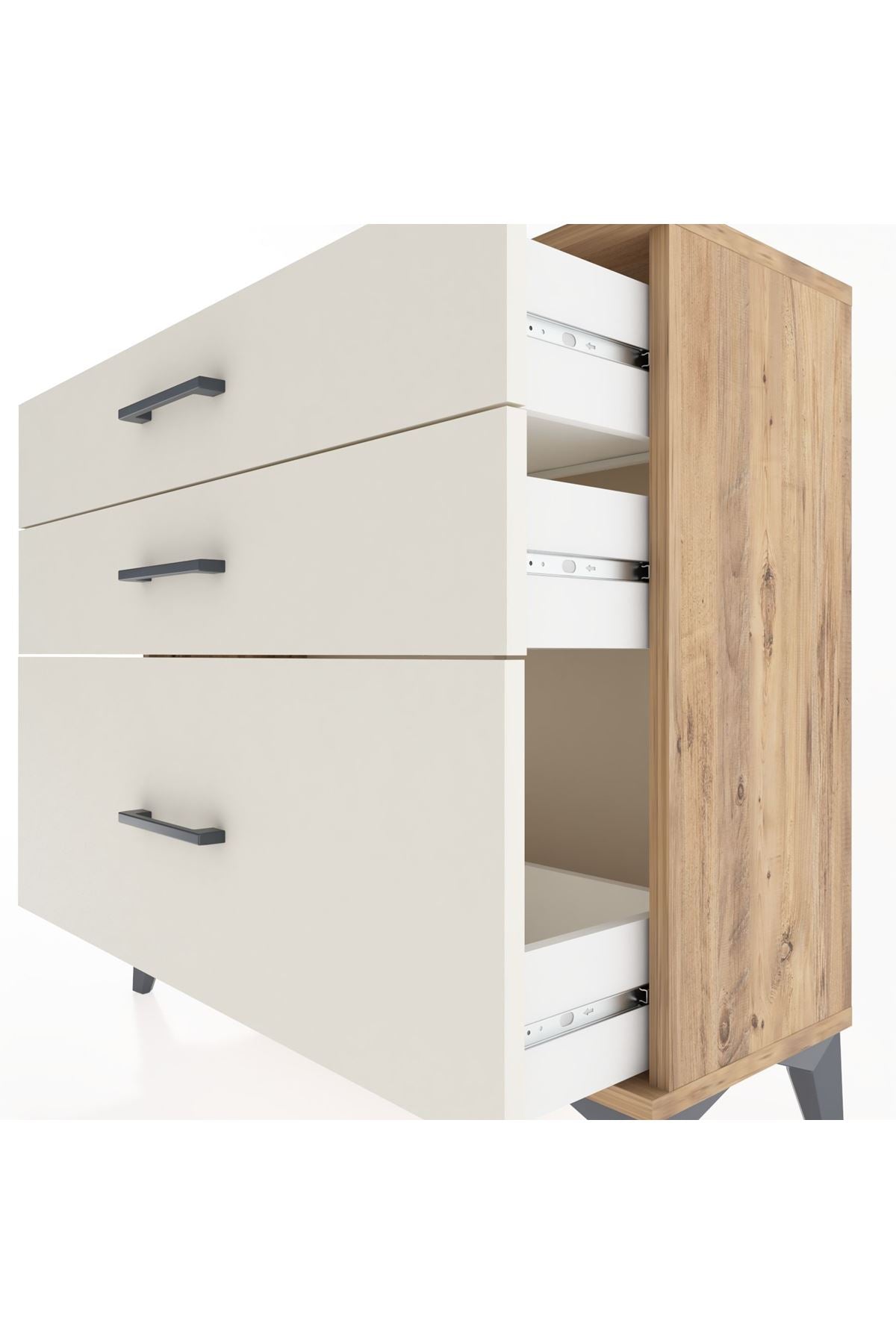 Arges Şifonyer 3 Çekmeceli 88x30x80 - S03M007V7A